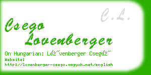 csego lovenberger business card